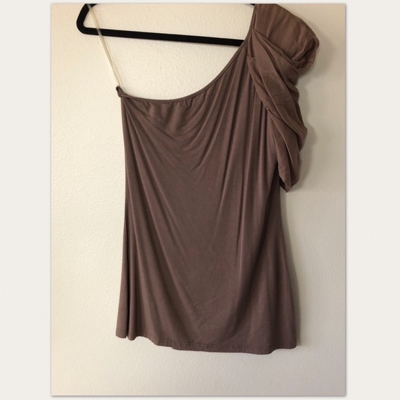 Twenty One Assymetrical One Shoulder Top Sz Large - Picture 3 of 5